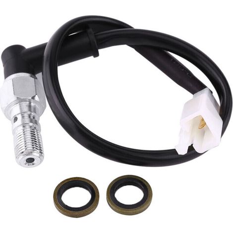 Jeffergarden Vis creuse universelle pour interrupteur de feu arrière de pression de frein hydraulique de moto (M101,25MM)