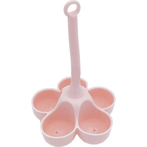 Widerstandsfähige Eierablage für Dampfgarer, lebensmittelecht, ergänzendes Küchenutensil, rosa