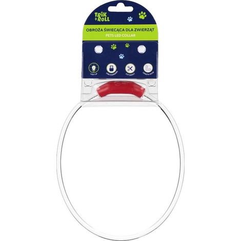 Collar para perro con luz LED y conexión USB, 70 cm, Trik 0056 (1/4)