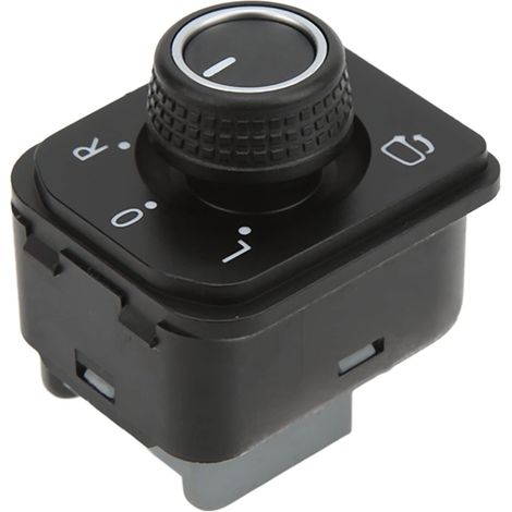 Commutateur de Commande de Rétroviseur de Porte Latérale, Ajusteur d'aile Pliable électrique 3G0959565C, Bouton de Commande de Rétroviseur avec Conception électrique, Idéal pour les (1/4)