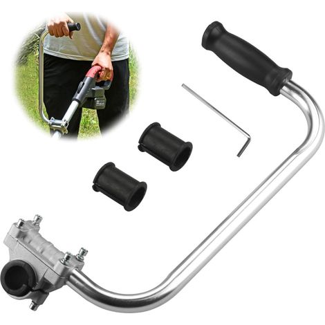 Poignée de tondeuse ergonomique, extension de poignée avec pince de support, durable, facile à installer, facile à utiliser (1/5)