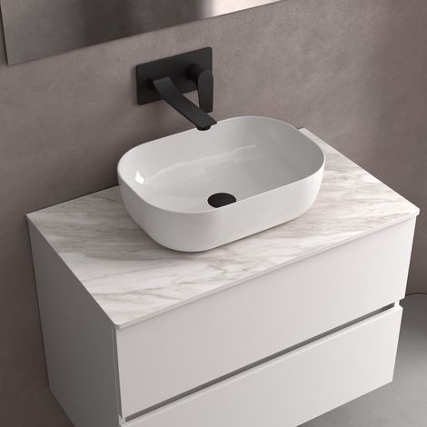 Lavabo, vasque à poser CARLA Blanc - Gioia Materia