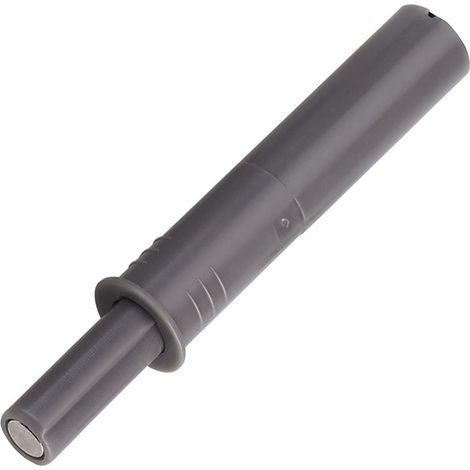 Sistema de cierre por presión para puertas y cajones – reducción de ruido, POM gris, paquete de 2 (7,7 cm) (1/5)
