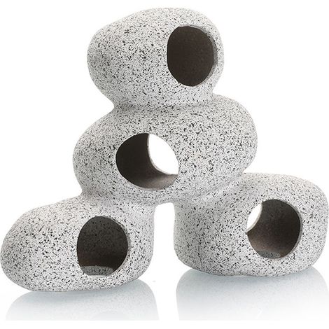 Cave En Céramique Pour Aquarium - Motif Granit - Sans Bord Tranchant - Pour Poissons Et Crevettes - 1 Pièce (1/5)