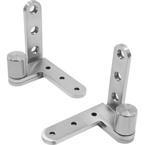 2 pieces Heavy-duty 201 stainless steel pivot door hinges. (1/5)