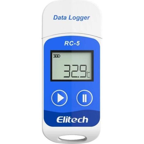 Enregistreur De Données De Température - USB - Plage -30 À 70℃ - Précision ±0,5℃ - IP67 - 32000 Points - 1 Pièce (1/3)