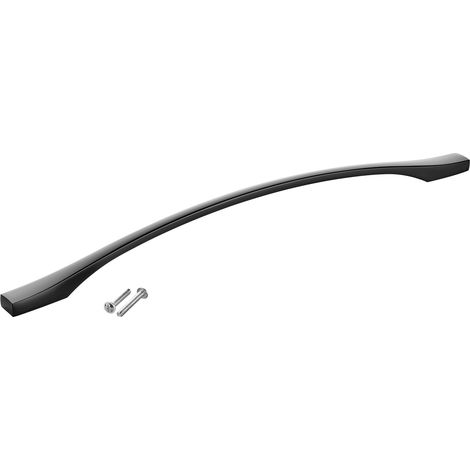 SOTECH Möbelgriff Bügelgriff Blackline XV schwarz matt Schubladengriff Schrankgriff inkl. Schrauben - Bohrlochabstand (BA) 320 mm, 1 Stück (1/4)