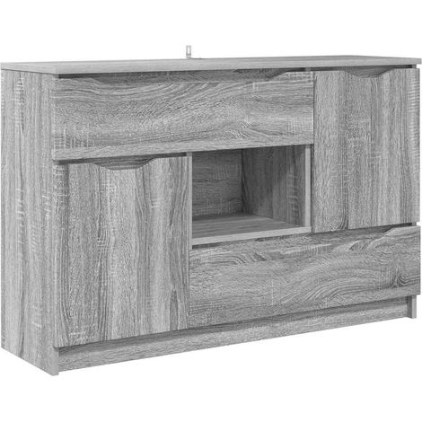 Sideboard Graues Sonoma 100 x 30 x 65,6 Holzwerkstoff vidaXL