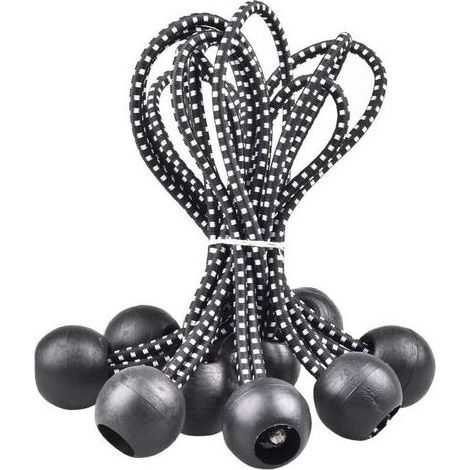 Lntyq 40 Pièces Tendeur Élastique, Tendeur, Tendeur avec Boule, Tendeur Élastique, Tentes, Attaches de Camping De Nombreuses Applications Extérieures (15,5 cm) (1/5)