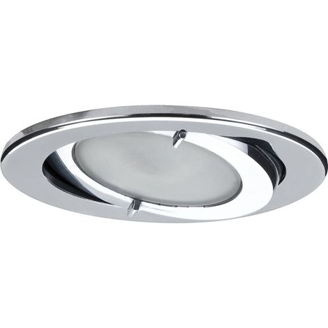 Paulmann, 985.73, Set da 3 illuminazionimobile a incasso, IP44, orientabile 3 x 20 W, 60 VA, 230/12 V, G4, 79 mm, in cromo, alluminio e vetro [Classe di efficienza energetica C] (1/3)