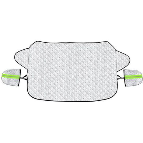 4 couches épaississantes de couverture de neige pour pare-brise de voiture avec protection anti-réflexion nocturne pour enlever la neige et prévenir le gel pour SUV, camion, berline, camionnet