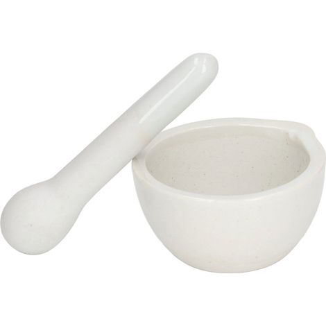 10 Sets 60mL Mortar and Pestle Kit Small Ceramic Grinding Bowls Laboratory Supplies