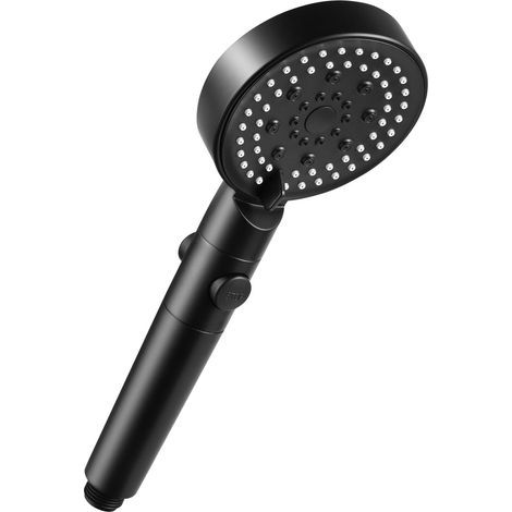 Cabezal de ducha, cabezal de ducha de mano con 5 patrones de rociado ajustables, ducha de mano de alta presión que ahorra agua para adultos, niños, mascotas y uso doméstico. (1/5)