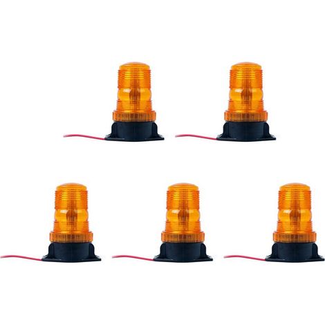 Apto para carretillas elevadoras 5X, luz estroboscópica intermitente ámbar de advertencia de emergencia con 30 LED.