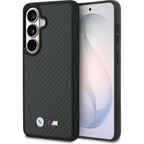 Étui MagSafe BMW M en Kevlar avec logo BMW M pour Samsung Galaxy S26 Noir (1/5)