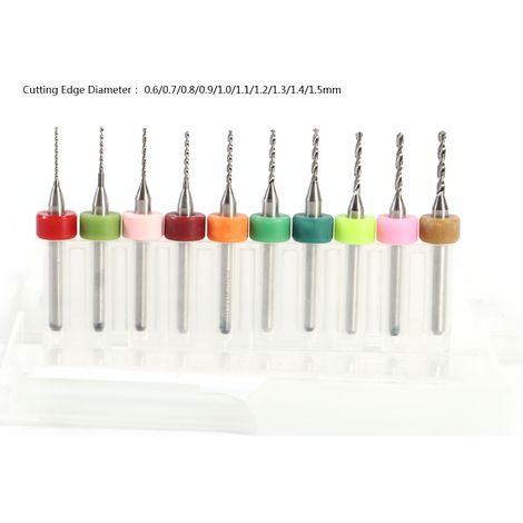 Leiterplattenbohrer, 10er-Set, 0,6–1,5 mm (1/5)
