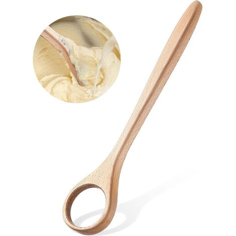 Frusta danese in legno lunga 30 cm, frusta per impasto a lievitazione naturale, impastatrice, frusta per pane per impastare il pane a lievitazione naturale, accessorio da forno per torte, uova, ecc. (1/5)