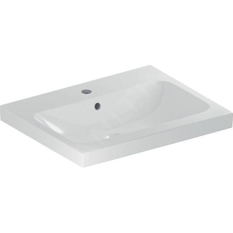 Geberit iCon Light lavabo, 60 cm x 48 cm, avec trou pour (1/3)