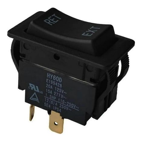 Interrupteur à bascule HY60D, contrôle bidirectionnel de moteur, inverseur de sens de rotation, 12 V, pièce électrique (1/5)