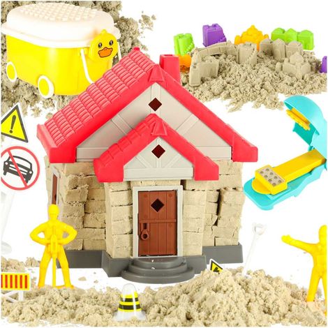 Set di sabbia creativa per bambini, 750 g con stampini