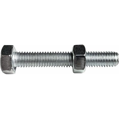 Boulon tête hexagonale Viswood finition zinguée Ø5 x 40 mm (lot de 14)