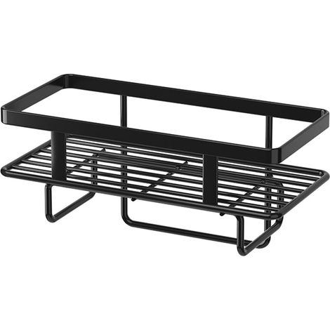 Etagère Au-Dessus Des Toilettes - 1 Niveau - En Fer - Installation Sans Perçage Ni Assemblage - Pour Salle De Bain - 34 x 17 x 15,5 cm - 1 Pièce (1/5)