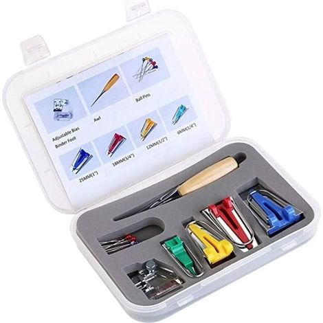 Kit da cucito con piedino e punteruolo, accessori per quilting e cucito a mano, strumenti per lavori artigianali e riparazioni tessili - Crezuo