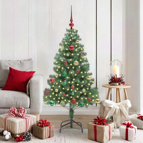 Weihnachtsbaum mit 150 LEDs mit Ständer Grün 150 cm PVC
