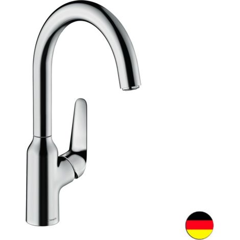 hansgrohe Focus M42 Monomando de cocina 220, 1 chorro, 71802000 (1/5)
