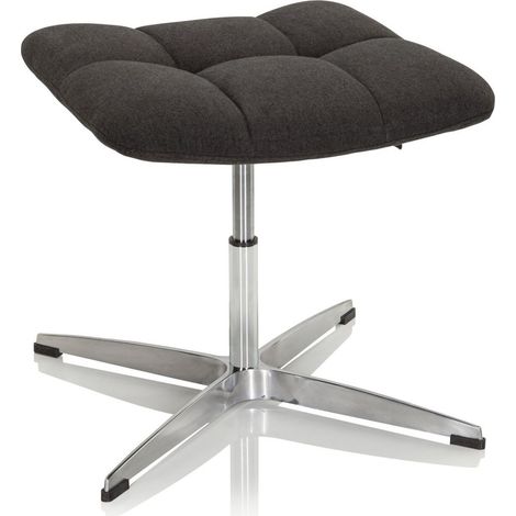 Hocker / Drehstuhl SARANTO Stoff schwarz hjh OFFICE (1/5)