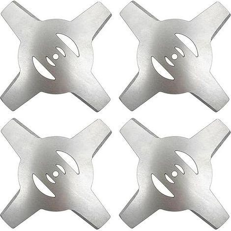 Accessoires Pour Tondeuses à Gazon Accessoires for outils électriques de jardin, 4 pièces, lame métallique à 4 dents for débroussailleuse électrique Outil (1/5)