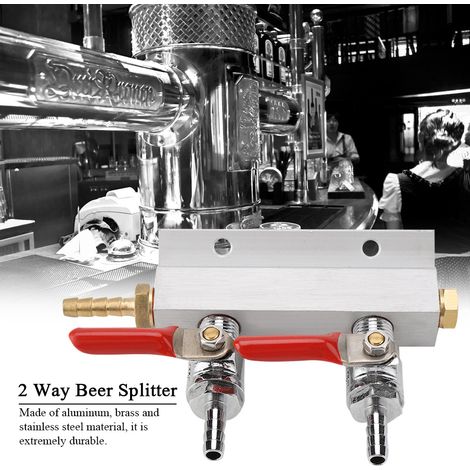 Distributeur de CO2 pour bière, 2 voies, système de distribution d'air pour brassage maison (1/5)