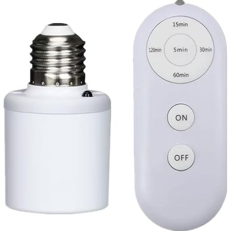 Prise de courant sans fil intelligente avec minuterie et télécommande, prise multifonctionnelle 110V/220V, adaptée aux chambres. (1/5)