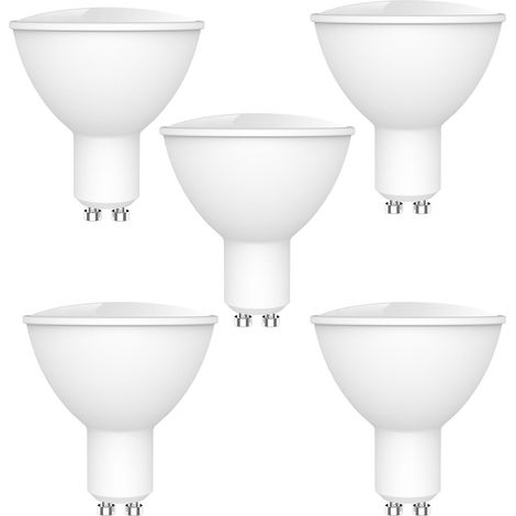 Ampoules Connectées WiFi RGB+W+C LED 5W GU10 – Intensité Variable – Compatibles Google Home, Tmall Elf – Lot 5 (1/5)