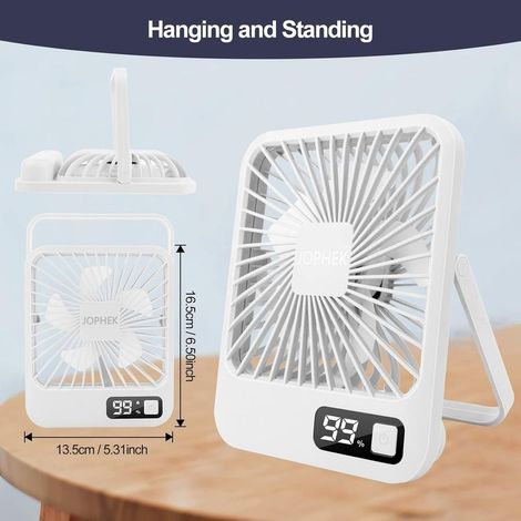 Leiser Tischventilator, USB-Tischventilator, Mini-Ventilator, verstellbarer Winkel, kleiner Tischventilator (1/5)
