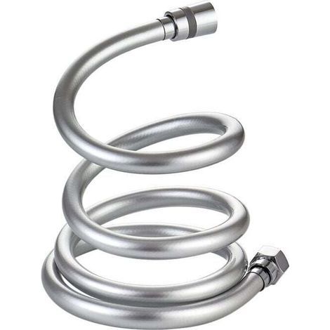 Flexible de douche,Flexible de Douche Tuyau de Douche en PVC 1.5 m, Flexible de Douche 360° Anti-Torsion et Anti-Pliure avec Connecteur en Laiton, Universel G 1/2" (1/4)