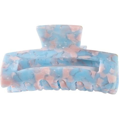 Barrette À Pince - Rectangulaire - En Plastique Acétate - Pour Cheveux Fins Ou Épais - Lot De 6 (1/5)