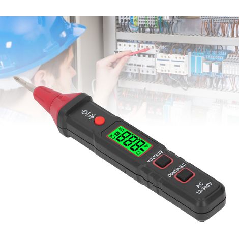 Testeur de détection de séquence de phase de contact HT91DP avec affichage numérique et testeur de continuité de fil neutre et de fil sous tension alternatif (1/5)