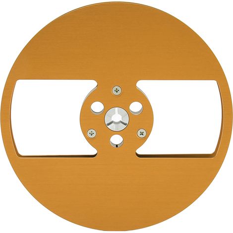 Bobine de Prise Universelle Vide 1/4 7 Pouces en Alliage d'Aluminium à 2 Trous pour Machine Nab, Compatible TEAC Gold (1/5)