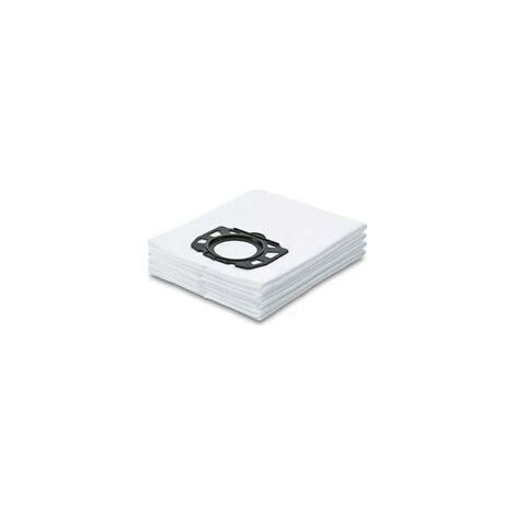 Lot de 6 sacs filtrants pour aspirateurs Karcher MV4, MV5, MV6, WD4, WD5, WD6, compatibles avec les modèles Karcher WD4000 à WD5999 (1/2)
