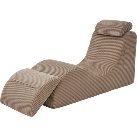 CAIziFauteuil de loisirs moderne au design unique, de forme ergonomique, en mousse compressée haute élasticité. Coussin d'assise amovible et poche latérale pour un confort d'assise quotidien, kaki (1/5)