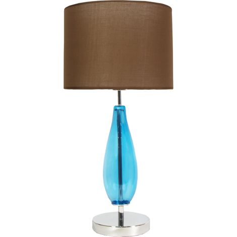 Lampe de table Candellux Marrone bleue chromée E27 60cm (1/2)