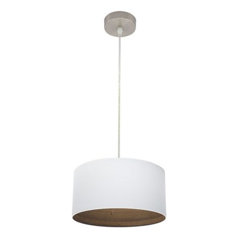 Colgante Tatiana 1xe27 Niquel/blanco-mad.Oscura Regx30x30 Cm (1/2)