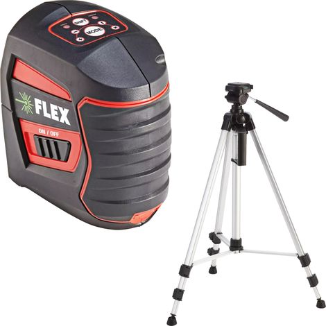 Flex – Laser vert autonivelant 70m – 1 ligne horizontale et 1 verticale – Classe de protection IP54 – Pour chantiers intérieurs et extérieurs - LKS 65-170 F