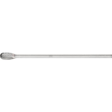 PFERD TOOLS Hartmetall Frässtift Tropfen TRE Ø 06x10mm Schaft-Ø 3x75 mm Z5 universal fein