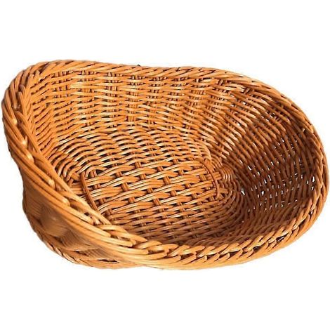 Mini panier décoratif tressé à la main, accessoire de bricolage pour Pâques, décoration pour la maison et l'école, marron, 19 x 13 x 7 cm, 1 pièce (1/5)