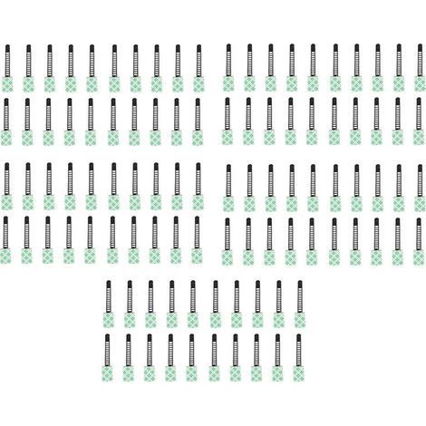 Convient pour 100 attaches de câble réglables auto-adhésives noires, clips en plastique, clips de fixation auto-adhésifs pour attaches de câble (1/4)