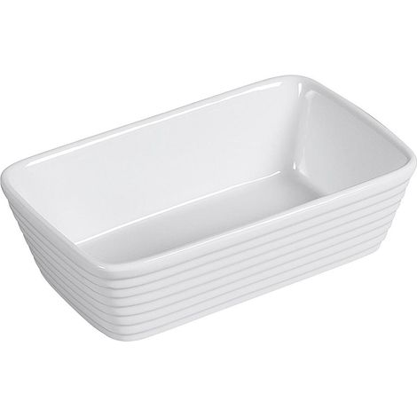 MOULE A GRATIN RECTANGULAIRE 20X12X6 BLANC KUCHENPROFI - 0750118220