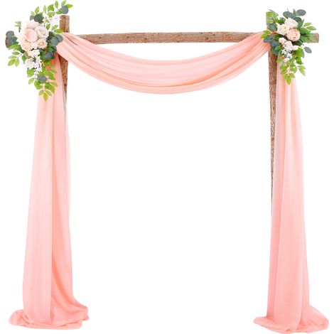 Décoration d'arche de mariage, agencement de la décoration de mariage, drapé de fond d'arche (1/5)
