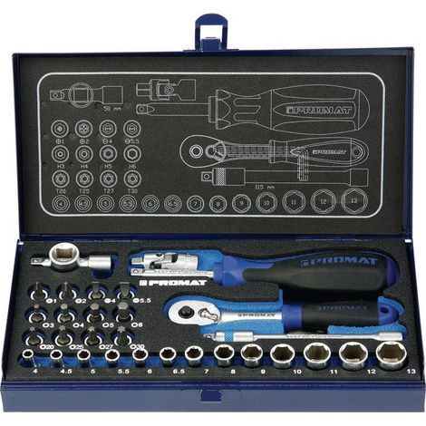 Set chiavi a bussola Magic 36 pezzi 1/4 di pollice SW 4-13mm Z.36 6KT PROMAT
